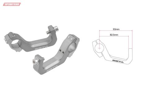 Крепления для защиты рук ZETA Armor Long U-Clamp Kit for 1-1/8