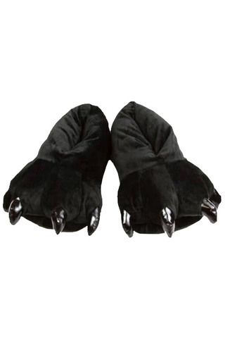 Тапки кигуруми черные