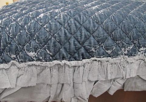 Покрывало-плед 145х200 Opificio Dei Sogni Champagne blu синий