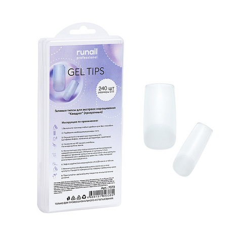 RuNail Гелевые типсы 