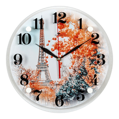 Часы настенные 3030-006 "Вид на Эйфелеву башню"