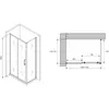 Abber Schwarzer Diamant AG30140B-S75B Душевой уголок, цвет: чёрный