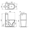 BelBagno BB2141CPR/BB865SC Унитаз-компакт безободковый BelBagno SFERA-R BB2141CPR/BB865SC