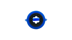 Подвес резиновый для кия - мини (черно-синий)