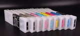 Перезаправляемые картриджи ПЗК для Epson SureColor SC-P6000, P8000 (T8241-T8249, T8041-T8049). Комплект 9 штук с чипами, объём картриджа - 700 мл.