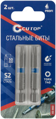83-663 Биты стальные, 2 шт., CUTOP Profi, TORX T40, 50 мм