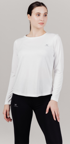 Футболка Nordski Run White W с длинным рукавом, женская