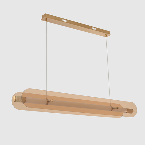 Подвесной светодиодный светильник Crystal Lux AMARILLO SP70W LED BRASS