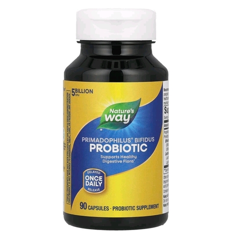 Nature's Way, Primadophilus Bifidus для взрослых, 5 млрд КОЕ, 90 растительных капсул