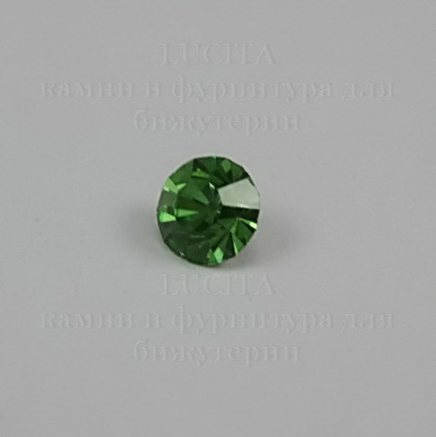 Стразы ювелирные (цвет - светло-зеленый) 5,6 мм , 10 шт ()
