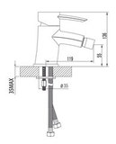 Смеситель для биде LEMARK ATLANTISS LM3208C