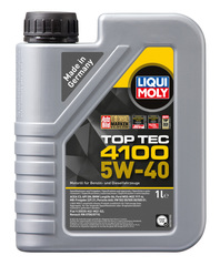 7500 LiquiMoly НС-синт.мот.масло Top Tec 4100 5W-40 SN/CF;A3/B4/C3 (1л)