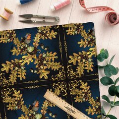 Ткань дюспо желуди с листьями