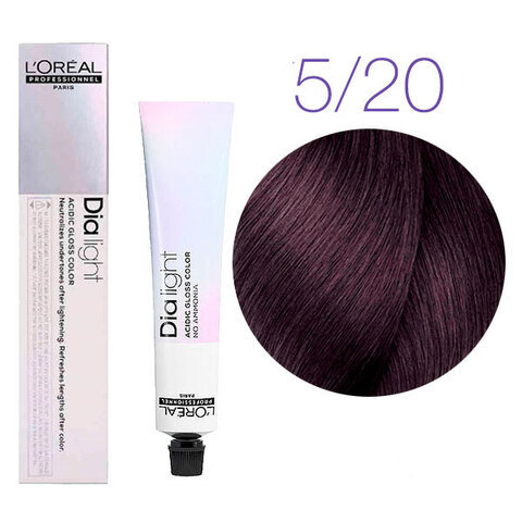 L'Oreal Professionnel Dia light 5.20 (Светлый шатен глубокий перламутровый) - Краска для волос