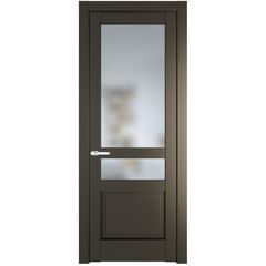Межкомнатная дверь эмаль Profil Doors 3.5.4PD перламутр бронза остеклённая