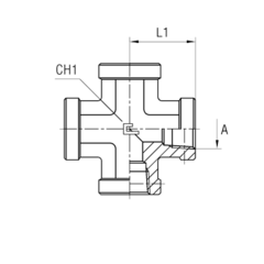 Соединение PSX NPT 3/8" CAST