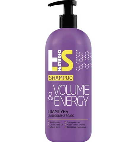 H:Studio Шампунь для объема волос Volume&Energy 400г.