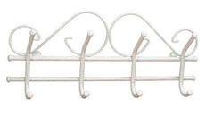 Вешалка "АЖУР 4" 485*200*75 мм. белое серебро (39685) Не заказывать