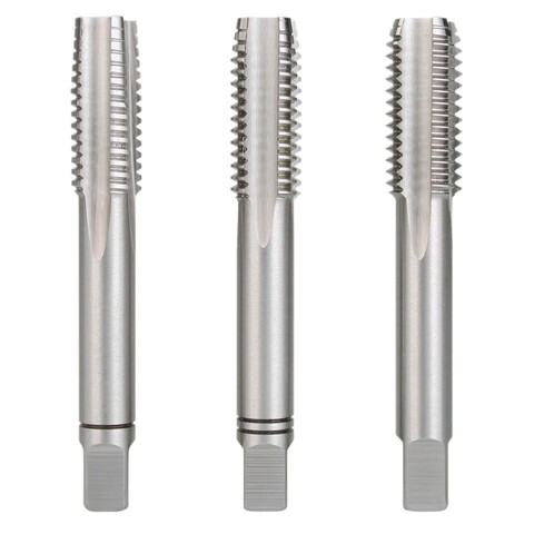 Метчик М 8,0х1,25 (Комплект 3шт, левый) DIN352 HSS-G 6h 56мм a=4,9 H-Tools 230080LIHT