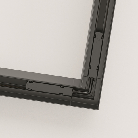 Угловой коннектор  для  магнитного шинопровода Maytoni Technical TRA004CL-21B черный