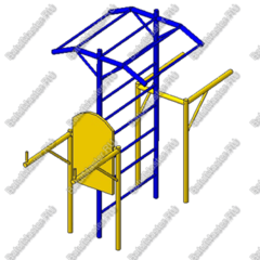 ШВЕДСКАЯ СТЕНКА С БРУСЬЯМИ И ТУРНИКОМ