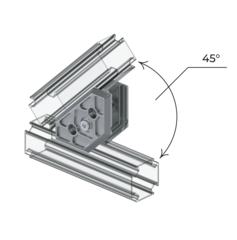 Угловой элемент 180°/90°/45° RIVO Fix