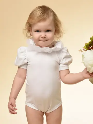 Боди с декоративным воротничком