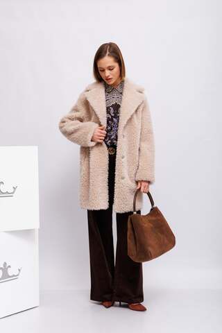 Vira Plotnikova Шуба двухсторонняя из овечьей шерсти WoolFur