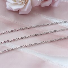 Цепочка 2,5*2,1 мм, родий, 88см, А037-1 (88см)