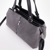 Сумка Саломея 198 македония серый + черный