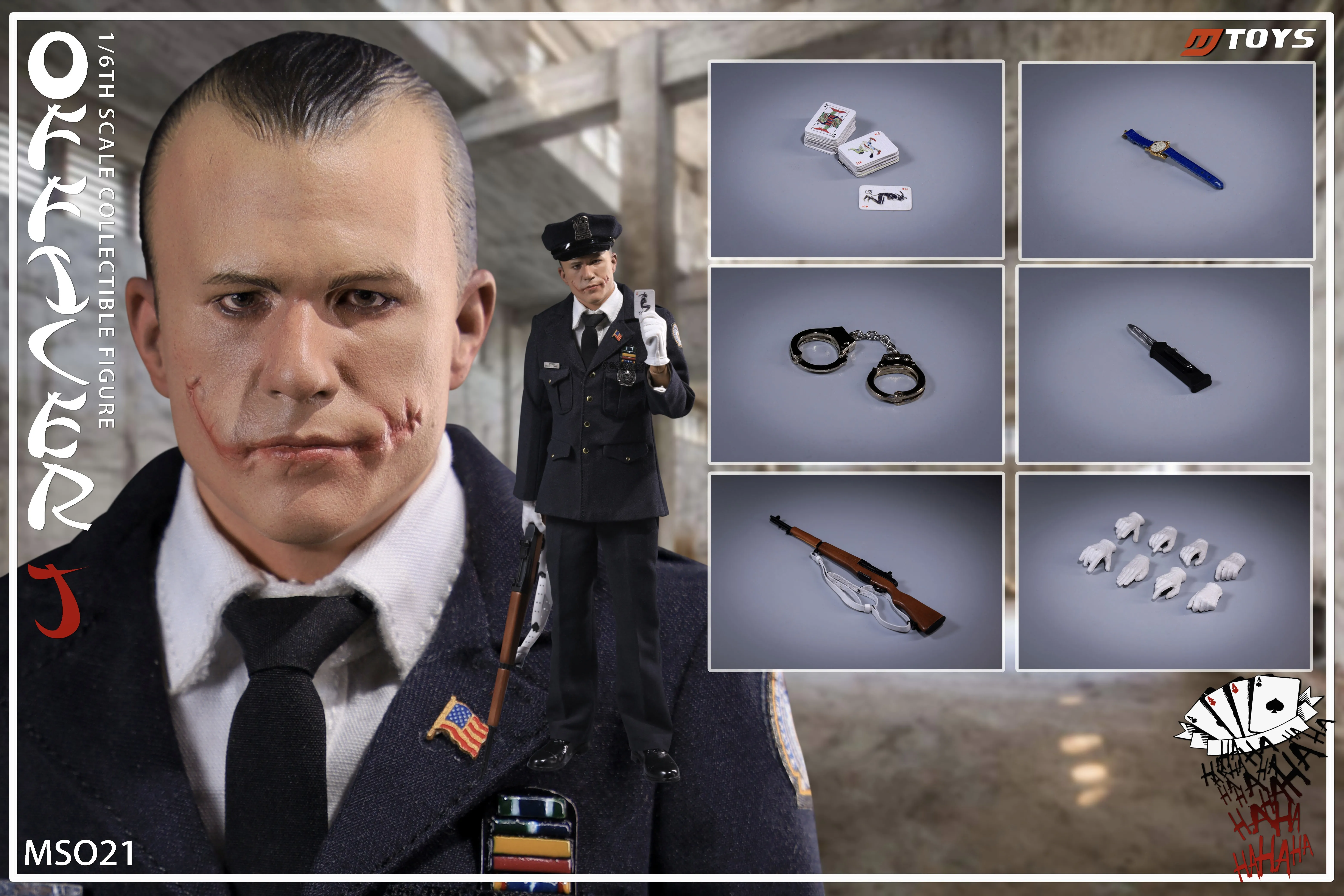 Фигурка Джокер полицейский из фильма Бэтмен Тёмный рыцарь 1/6