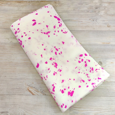 Фоамиран зефирный Мрамор-малиновый. Толщина 2,0 мм, Размер 1х2м/2м²