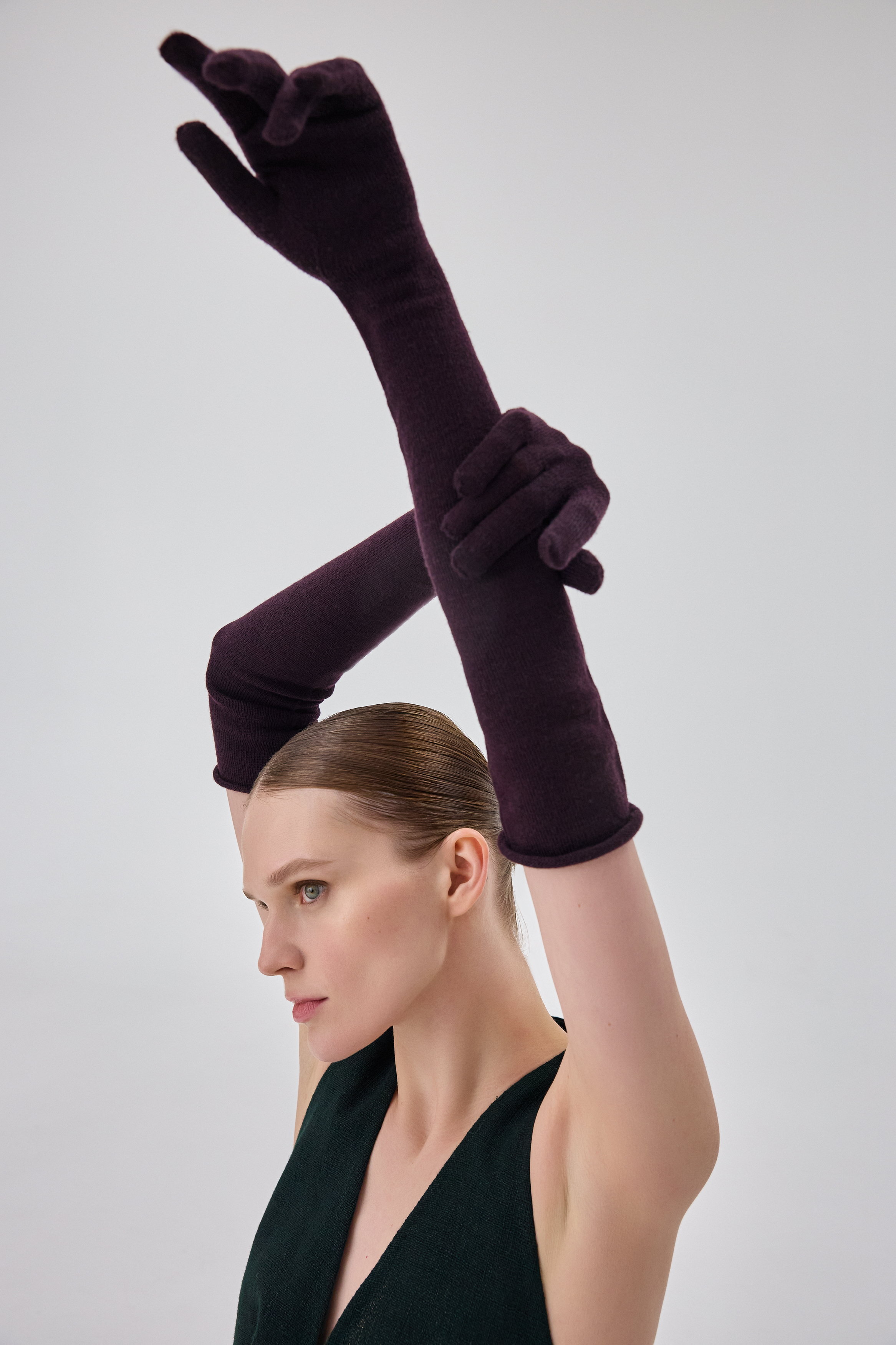 Перчатки №2 Баклажан