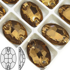 Купите оптом стразы пришивные Oval Brandy