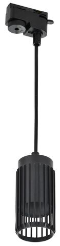 Светильник 4213 декор. трековый подвесной GU10 черный IEK