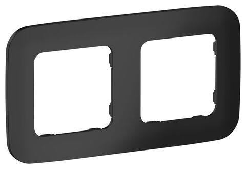 FLITE Рамка 2-мест. РУ-2-А-ФлЧ чер. IEK