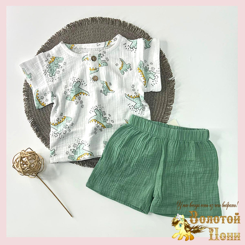 Костюм муслин детский (68-92) 260408-RT2010