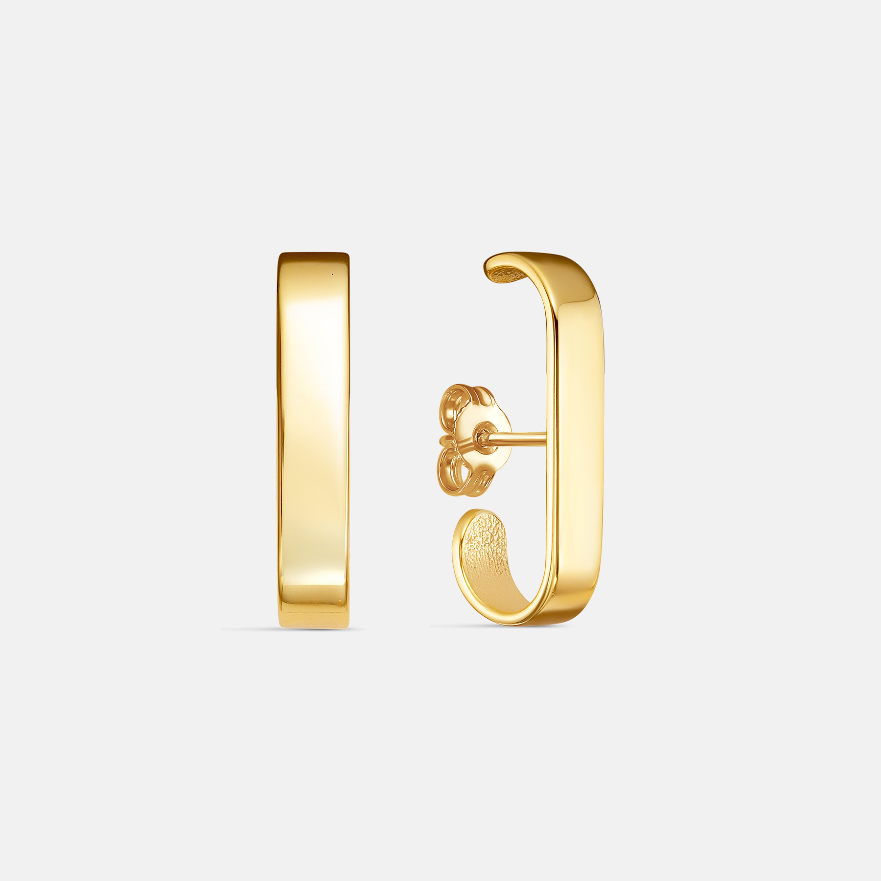 Серьги Изгиб (Золочение)