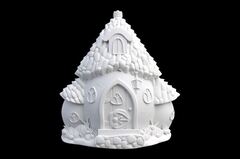 Силиконовый молд № 426 домик Грибы 2 D ( серия домики для гномов и фей)