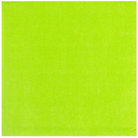 Салфетка светло-зеленая 33см 12шт