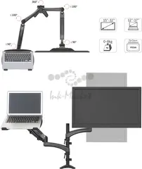 Кронштейн для монитора/ноутбука Cactus CS-VM-LH08-BK черный 13"-32" макс.16кг настольный поворот и наклон — фото 4