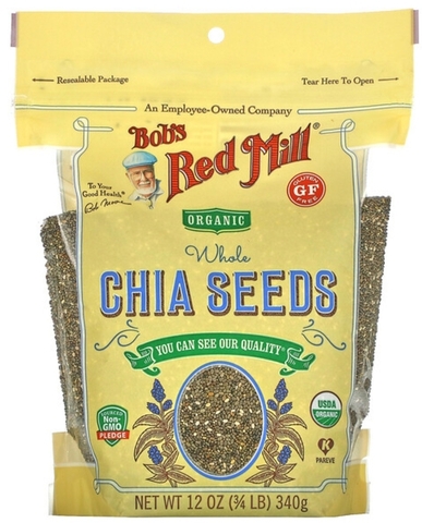 Bob'sred mill,Органические цельные семена чиа, 340 г (12 унций)