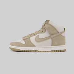 Кроссовки Nike Dunk High Tan Suede White