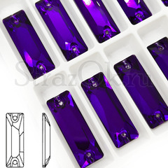 Фиолетовые пришивные стразы Imperial Purple, Cosmic Baguette