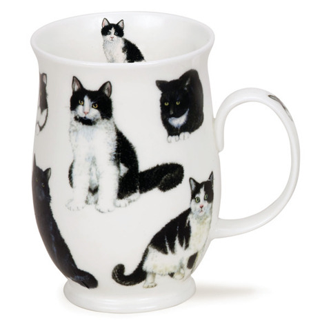 Кружка 310мл Dunoon Черно-белые котики.Саффолк