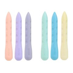 Ластик Qihao, фигурный, серия "Цветные мелки", в пластиковой упаковке, 3 шти в наборе