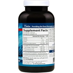 Carlson Labs, Norwegian, Super Omega-3 Gems, 180 мягких желатиновых капсул