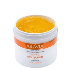 Гель-скраб против вросших волос Papain Gel-Scrub, 300мл, ARAVIA Professional