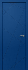 Дверь влагостойкая пластиковая KAPELLI multicolor Ф7А RAL 5010 Синий + коробка