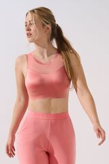 Бюстгальтер спортивный со съемными чашками LISCA LIFESTYLE 20367_Розовый фарфор